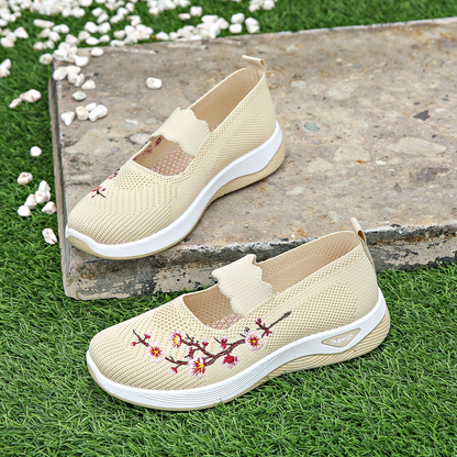 Orthopädische Schuhe mit Blumenmuster