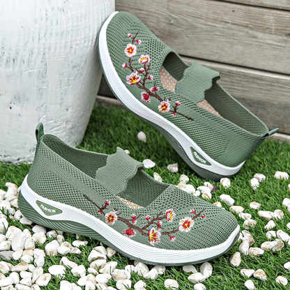 Orthopädische Schuhe mit Blumenmuster