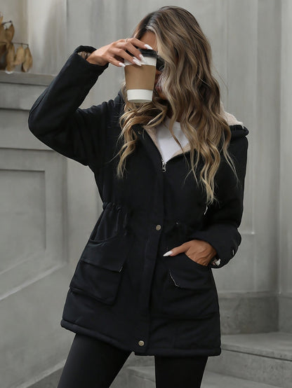 Warmer Parka aus Hochwertigem Lammfell