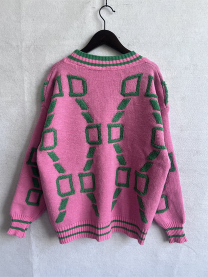 Strickcardigan mit V-Ausschnitt