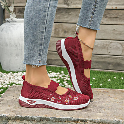 Orthopädische Schuhe mit Blumenmuster
